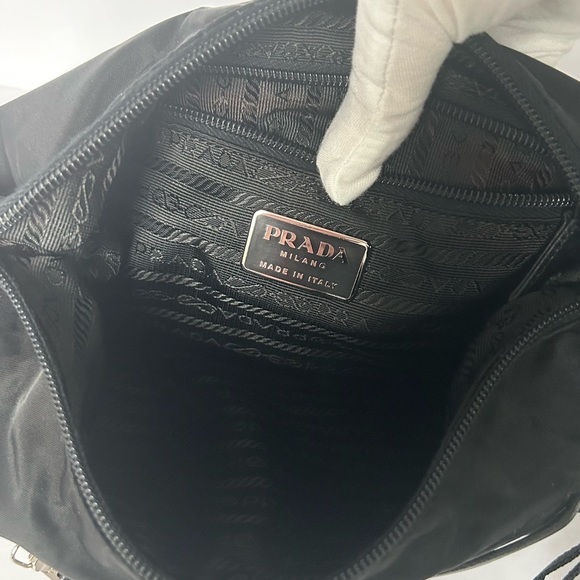 Authentic Prada Black Nylon Shoulder Bag - Picture 12 of 16
